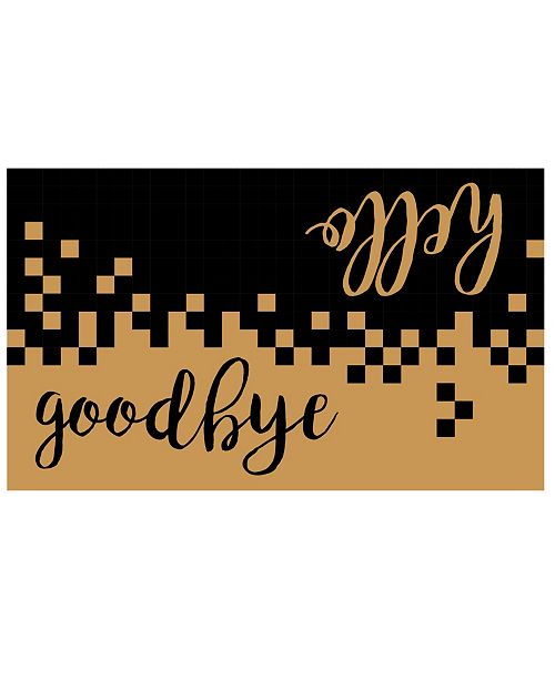 Home More Hello Goodbye 17 X 29 Coir Vinyl Doormat Reviews
