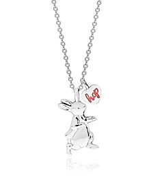 Beatrix Potter Sterling Silver Peter Rabbit Pendant Necklace with Charm
