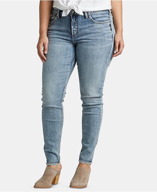 Silver Jeans Co. Trendy Plus Size Avery Curvy-Fit Skinny Jeans ...