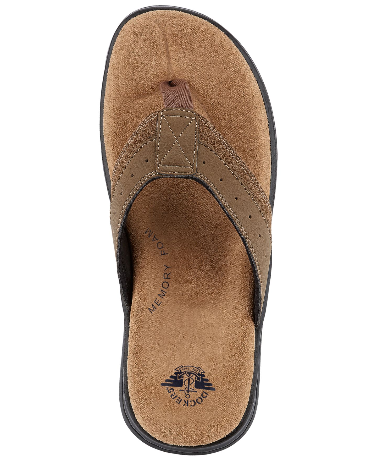 Мужские сандалии Dockers Laguna Flip-Flop, цвет: Тёмный рыжевато-коричневый — фото 5