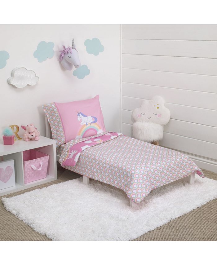 NoJo Little Tikes Rainbow Unicorn Reversible 4 Piece Toddler