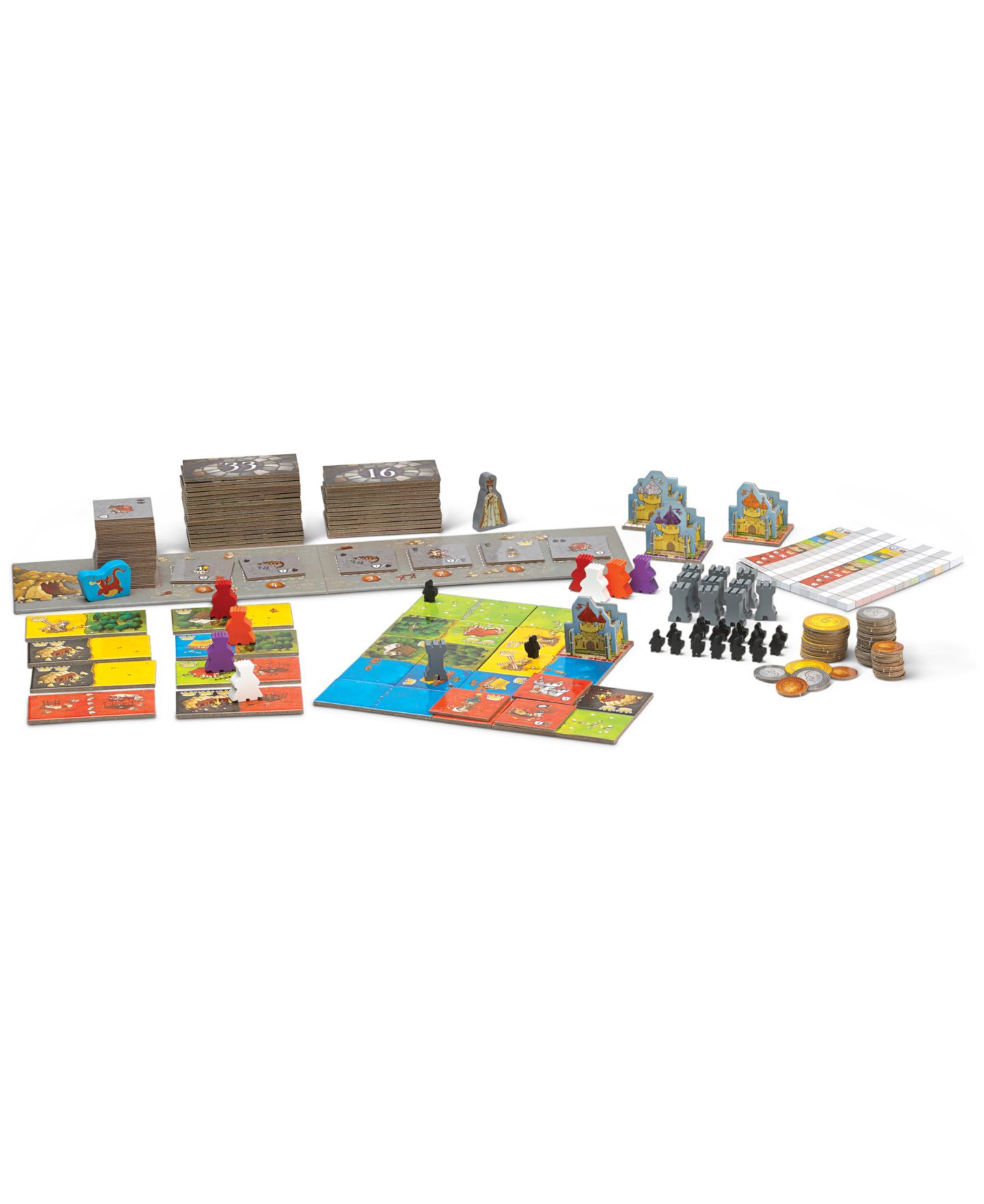 Детская настольная игра Blue Orange Games Queendomino Strategy Board Game with Dragon, от 8 лет — фото 2