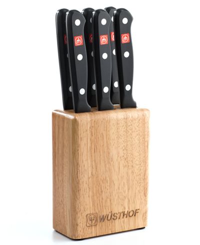 knife block set with steak knives