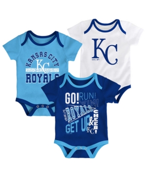 Outerstuff Baby Kansas City Royals Newest Rookie 3 Piece Bodysuit Set