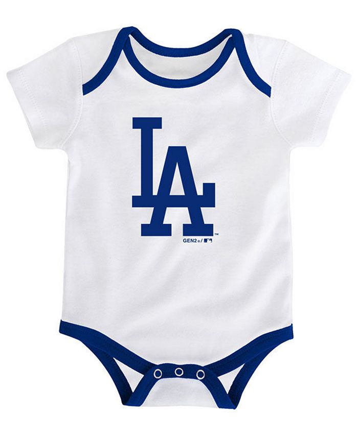 Outerstuff Baby Los Angeles Dodgers Newest Rookie 3 Piece Bodysuit Set ...