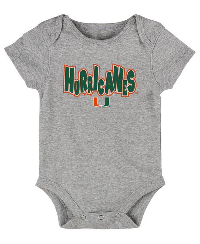 Outerstuff Baby Miami Hurricanes Everyday Fan 3 Piece Creeper Set - Macy's