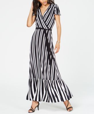 petite wrap maxi dress