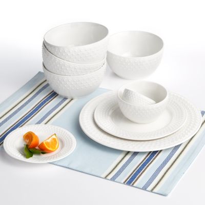 Gibson White Elements 42 pc Dinnerware Sets, Created for Macy's