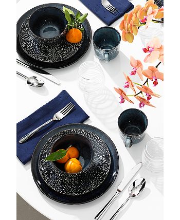 Gibson Laurie Gates - Toulouse Blue 16-Pc. Dinnerware Set