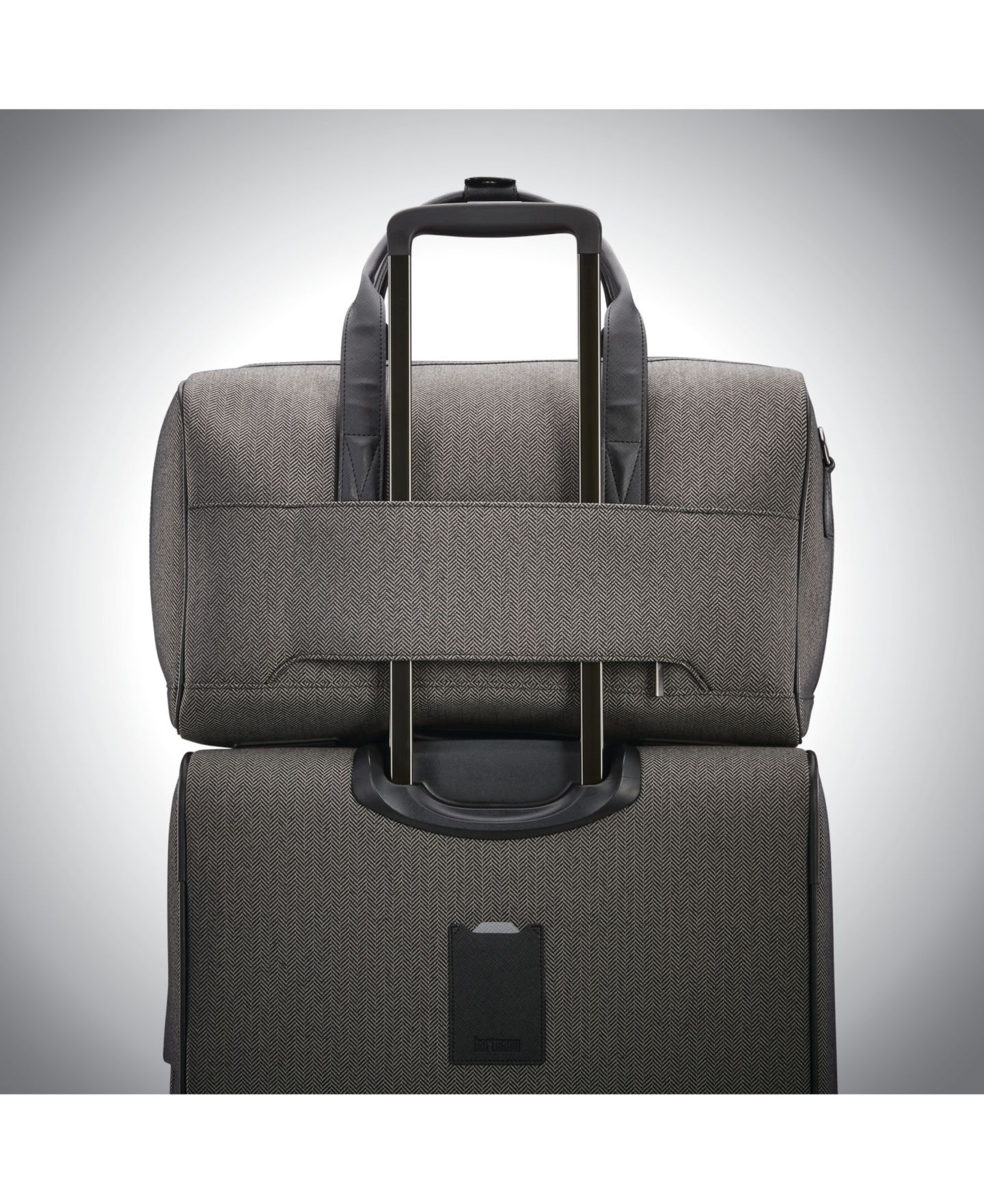 Сумка Hartmann Herringbone DLX 19" Duffel, цвет: Чёрный — фото 3