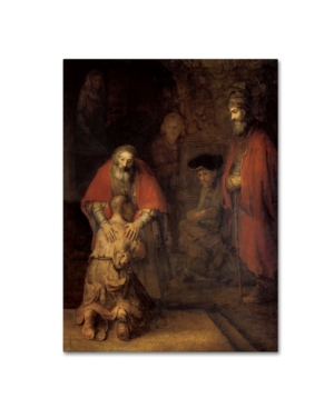 Trademark Global Rembrandt 'return Of The Prodigal Son' Canvas Art In Multi