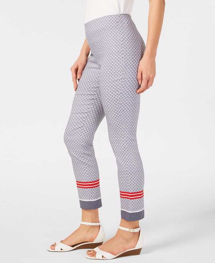 printed pull on pants