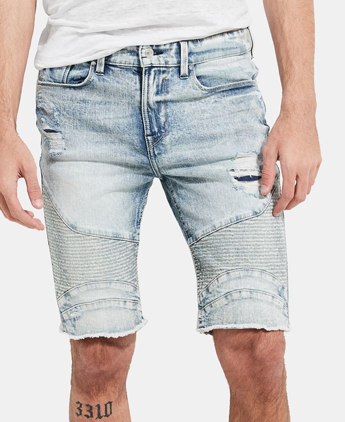 GUESS Men's Slim-Fit Moto Denim 11