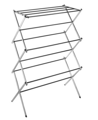 Whitmor 3-Tier Folding Metal Drying Rack, White 