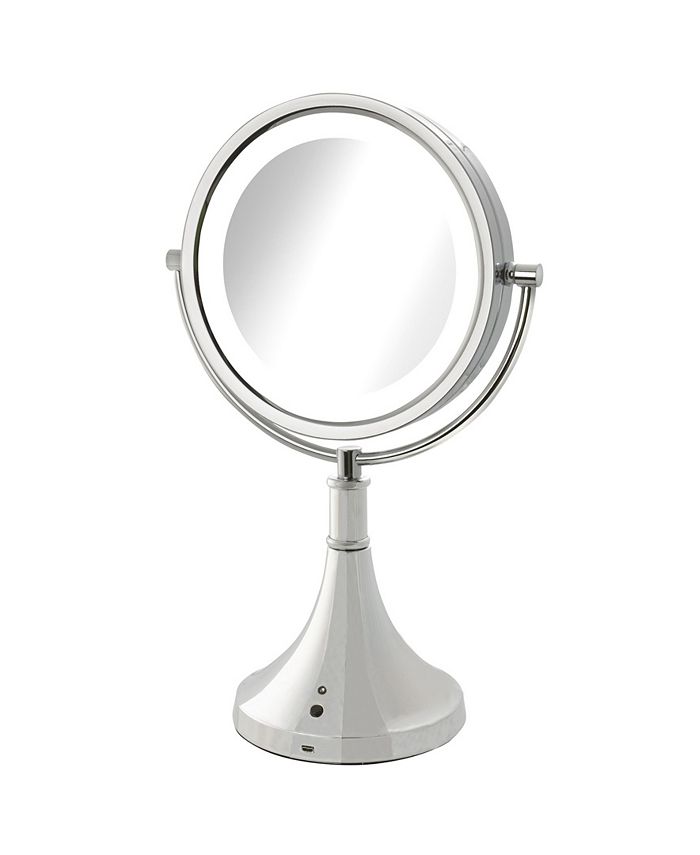 Jerdon The Sharper Image JRT8500CL 8.5" LED Lighted Table Top Mirror