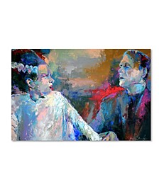 Richard Wallich 'Frankenstein and His Wife' Canvas Art - 16" x 24" x 2"