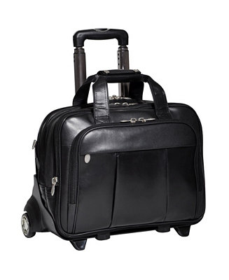 McKlein Damen Patented Detachable -Wheeled Laptop Briefcase - Macy's