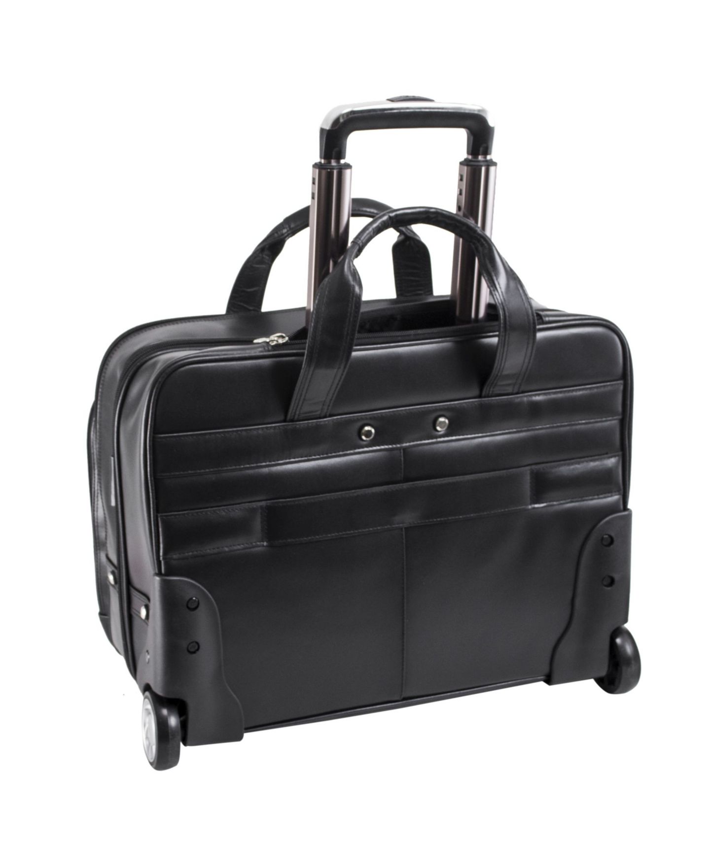 Сумка McKlein Bowery 15" Wheeled Laptop Briefcase, цвет: Чёрный — фото 6