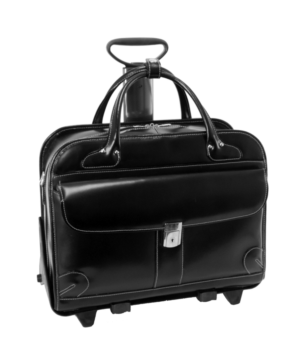Lakewood, 15" Fly-Through Checkpoint-Friendly Ladies Laptop Briefcase - Black