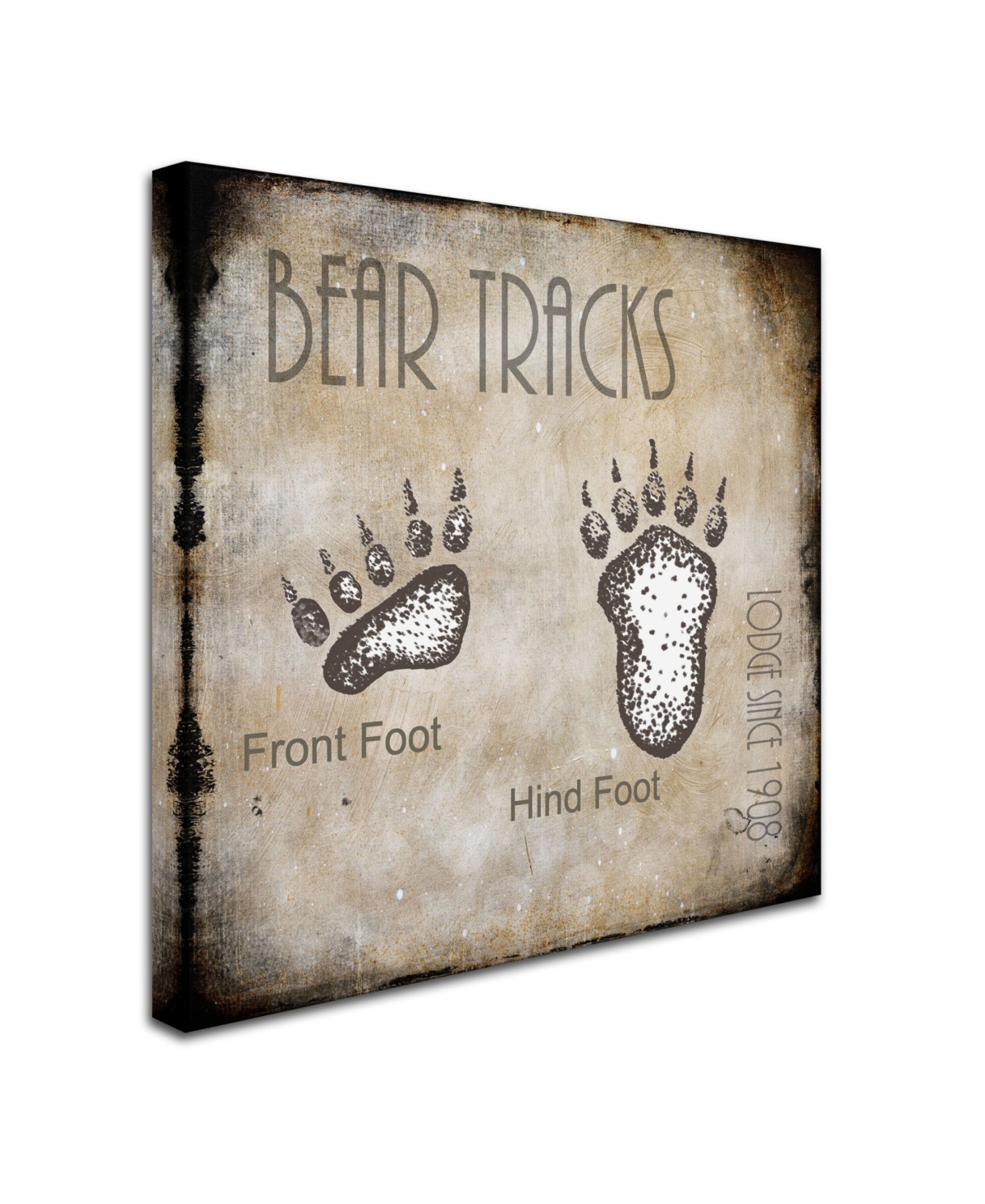 lightbox Journal 'Moose Lodge 2 - Bear Tracks 2' Canvas Art - 2