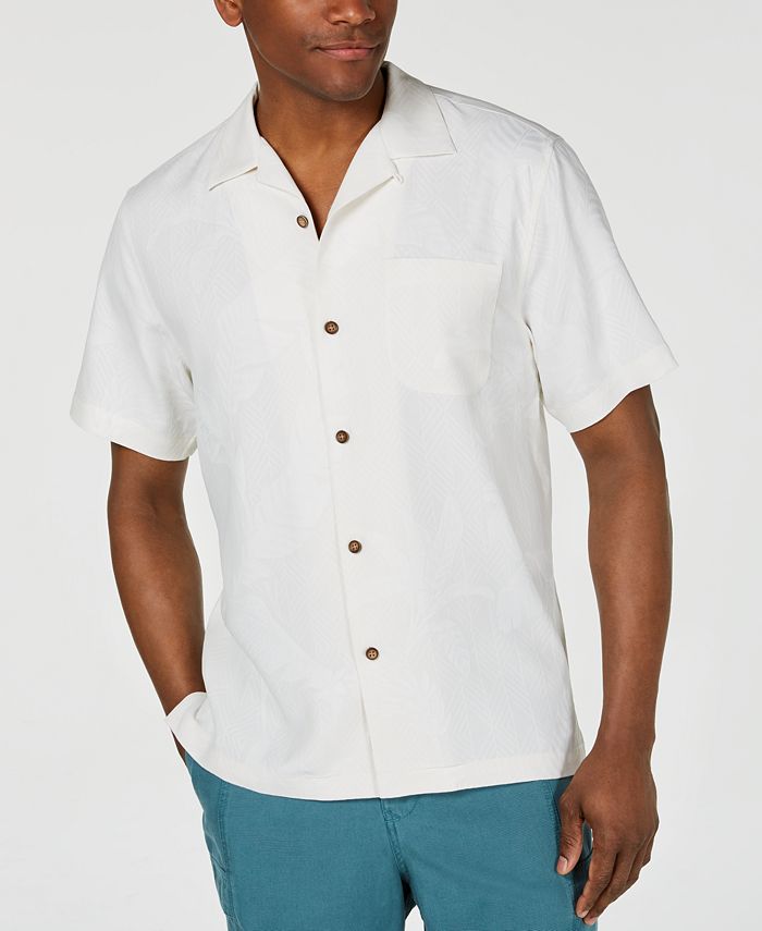Tommy Bahama Men's Meet Me At The 19th Hole Embroidered Silk Camp Shirt ...