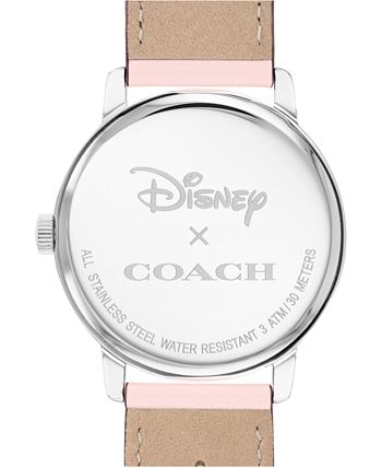 COACH Disney x Women's 101 Dalmatians Grand Pink Leather Strap