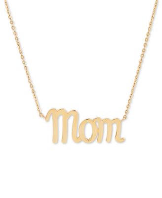 mom script necklace
