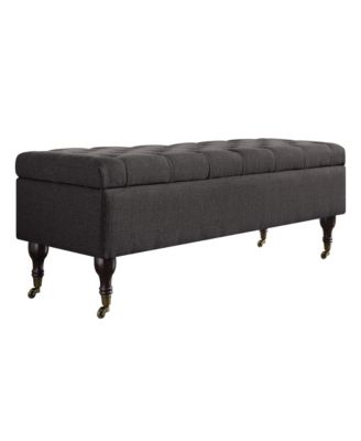 Elle D&eacute;cor Collette Tufted Storage Bench