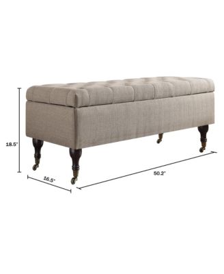 Elle D&eacute;cor Collette Tufted Storage Bench