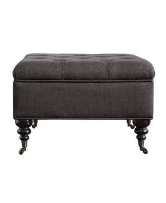 Abbot Square Tufted Ottoman with Storage and Casters