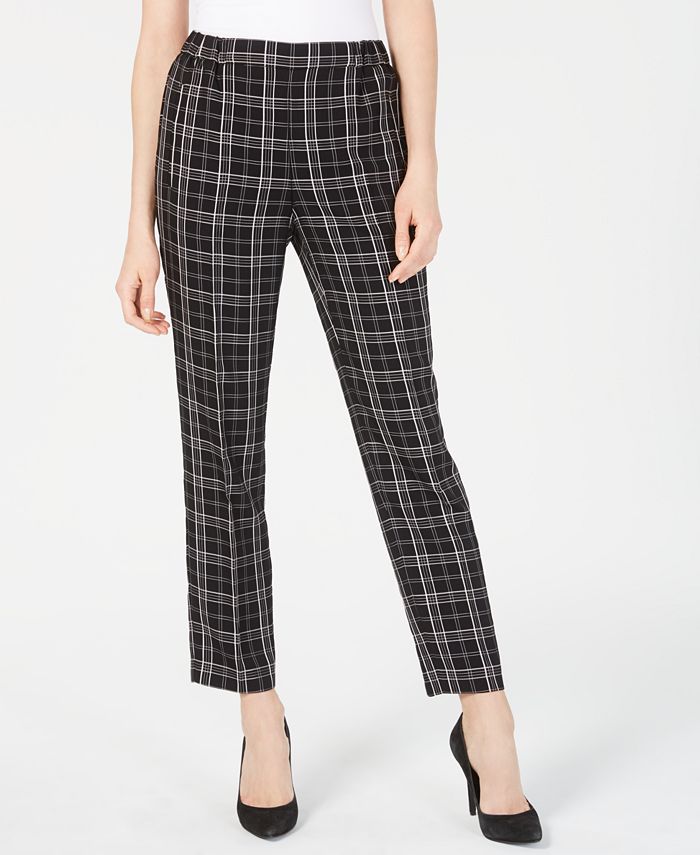 Nine west plaid hotsell pants