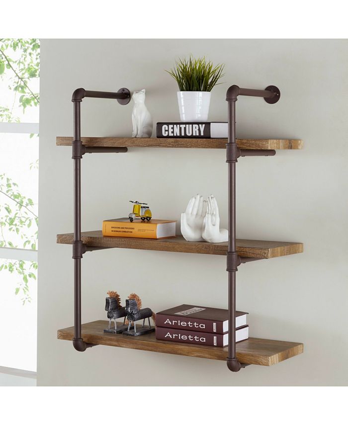 Danya B Three Tier Industrial Pipe Wall Shelf Macy's
