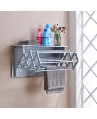 Wall Mounted Retractable Accordion Drying Rack