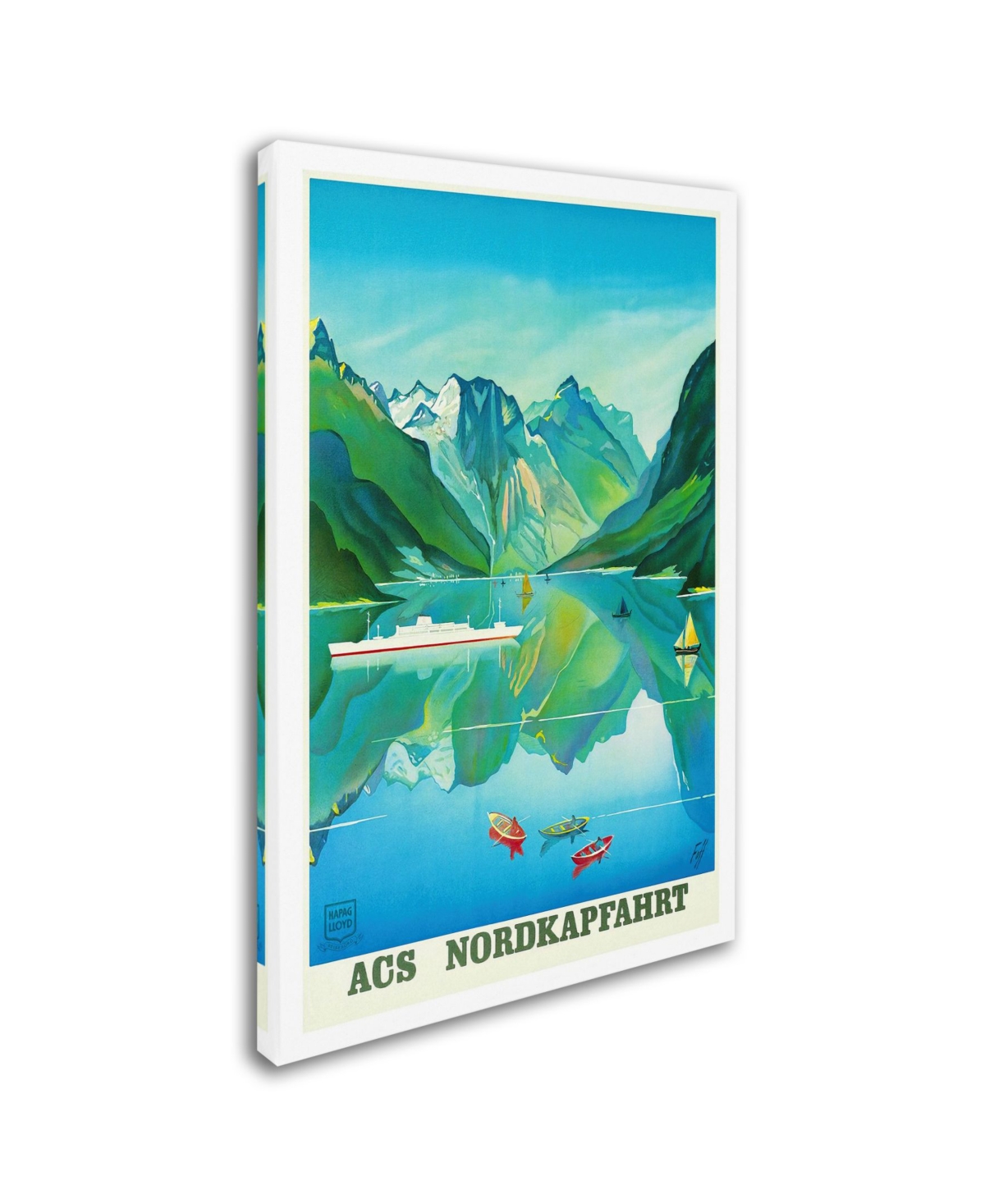 Vintage Lavoie 'Travel Ship 123' Canvas Art - 2