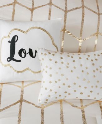 Raina Metallic 4-Pc. Comforter Set, Twin/Twin XL