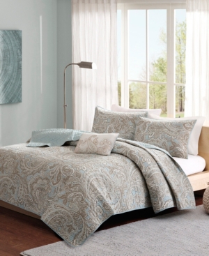 Madison Park Pure Ronan 4-pc. Quilt Set, King/california King In Blue