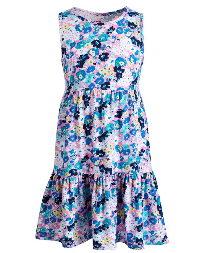 Epic Threads Little Girls Floral-Print Tiered Dress, Created for Macy's ...