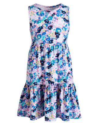 Epic Threads Little Girls Floral-Print Tiered Dress, Created for Macy's ...