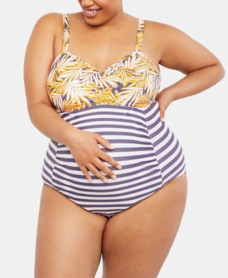 plus size maternity one piece swimsuit