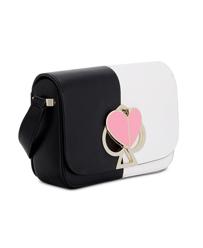 kate spade new york Nicola Bicolor Twistlock Mini Flap Leather