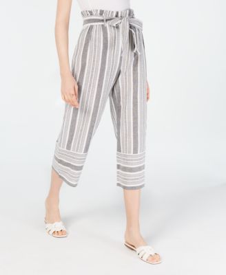 striped gaucho pants