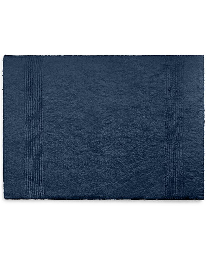Bath Rug - Slate Blue, Size 24 In. Square, Cotton