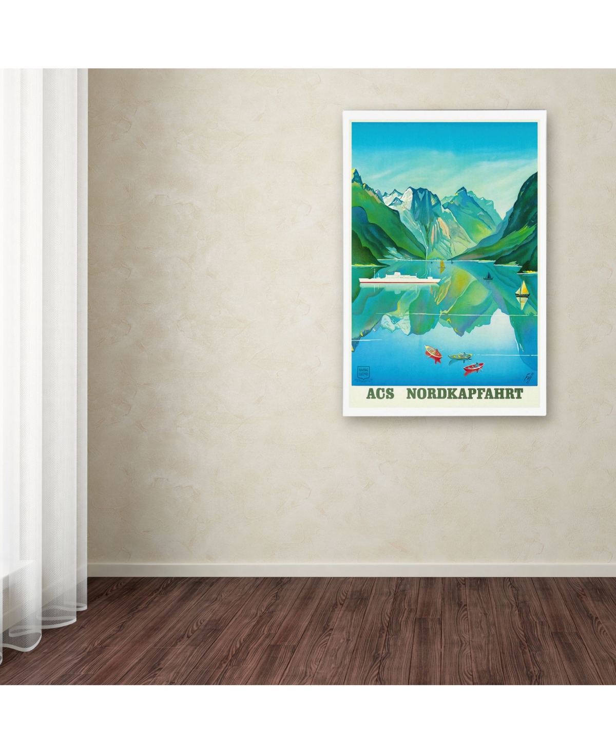 Vintage Lavoie 'Travel Ship 123' Canvas Art - 2