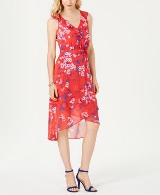 INC International Concepts - Printed Faux-Wrap Dress