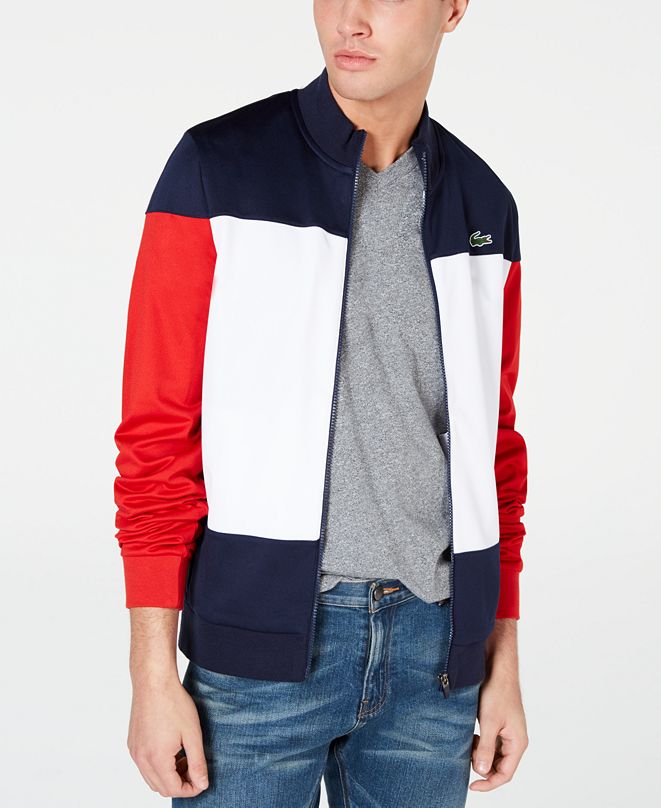 Lacoste Men's Colorblocked Track Jacket & Reviews - Casual Button-Down Shirts - Men - Macy's
