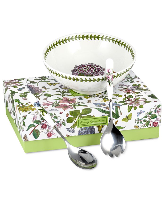 Portmeirion Serveware, Botanic Garden 3 Piece Salad Set Macy's