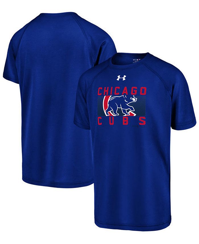 Under Armour Big Boys Chicago Cubs Logo Tech T-Shirt - Macy's