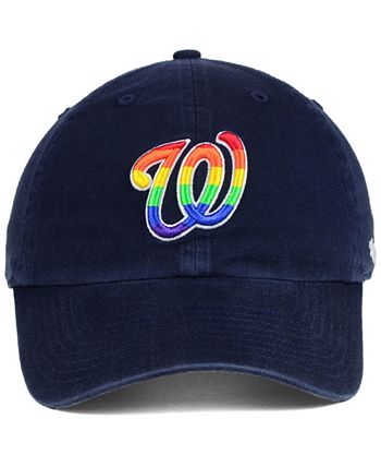 47 Brand Washington Nationals Pride CLEAN UP Strapback Cap - Macy's