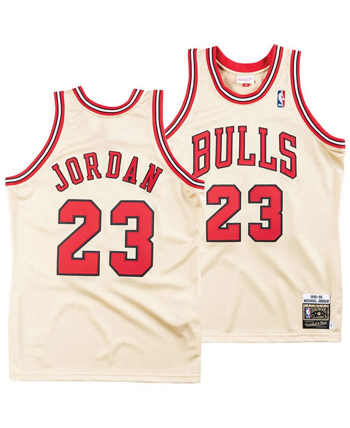 Mitchell & Ness Men's Michael Jordan Chicago Bulls Authentic Gold