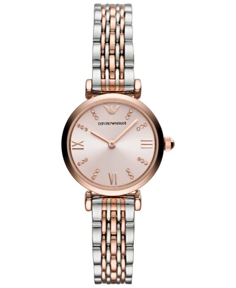 Женские часы Emporio Armani Two-Tone Stainless Steel Bracelet Watch 28mm